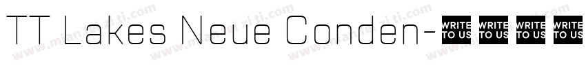 TT Lakes Neue Conden字体转换